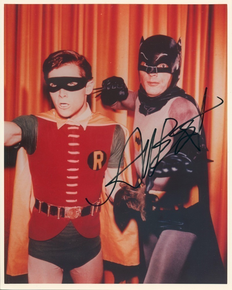 Adam West Autographed Batman Photo